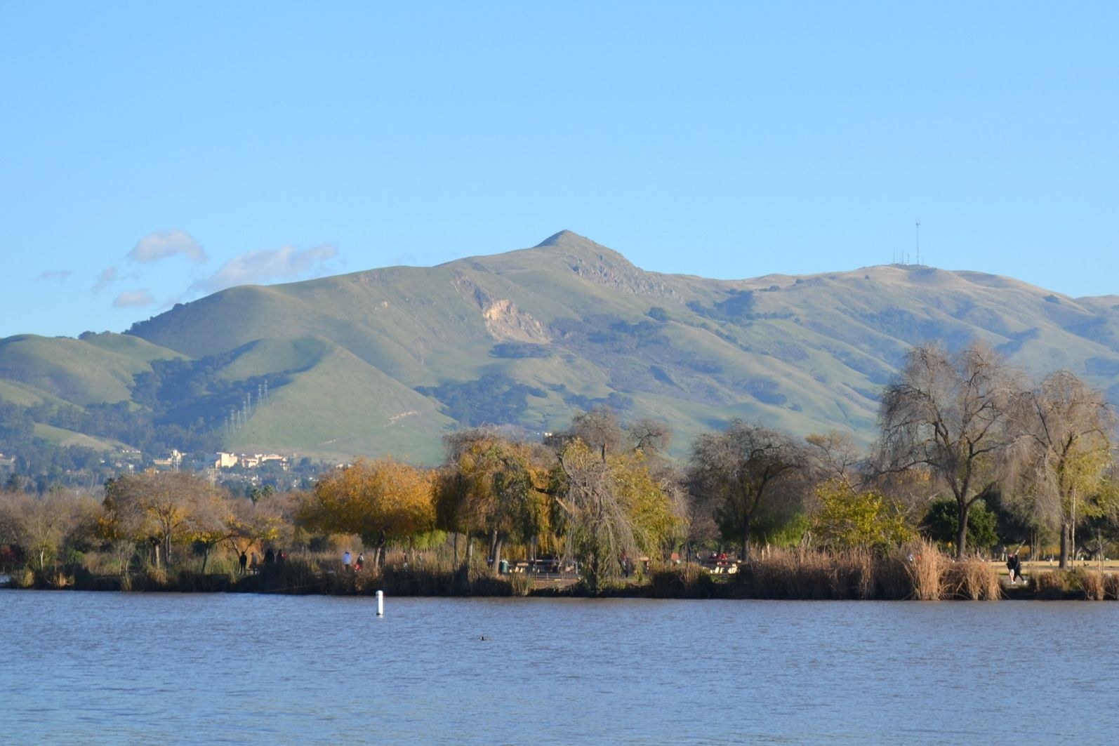 Mission Peak over Lake Elizabeth in Fremont